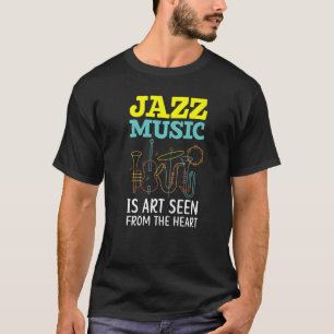 Camiseta Jazz Music Musican Instrumento Genre 1