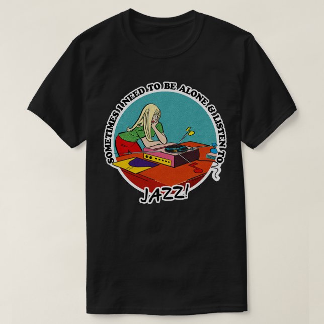 Camiseta Jazz Music Obsessive Fan Design (Frente do Design)