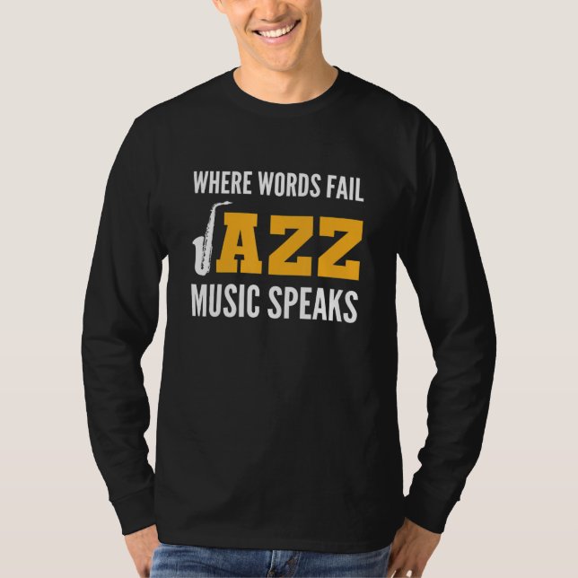 Camiseta Jazz Music Speaks Orchestra Member (Frente)