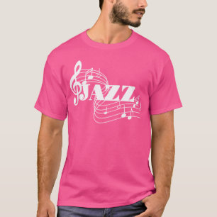 Camiseta Jazz Musical Sheet Music Jazz Notes
