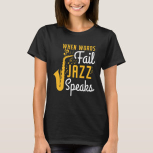 Camiseta Jazz Para Mulheres, Jovens E Homens Do Instrumento