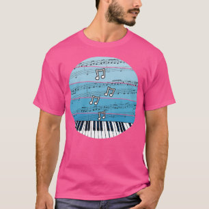 Camiseta Jazz Pianist Music Notation Piano Teacher Musical