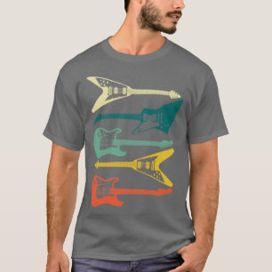 Camiseta Jazz Retro Guitar Pick Vintage