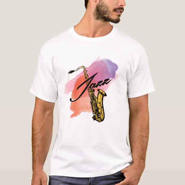 Camiseta Jazz Saxofone (Frente)