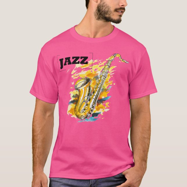 Camiseta Jazz Saxofone (Frente)