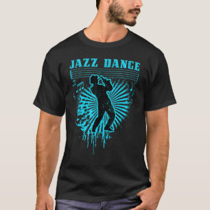 Camiseta Jazz Saxofone Player Blue Sheet Music Notes