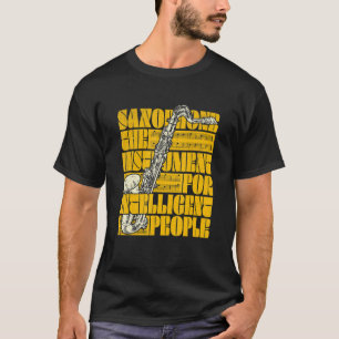 Camiseta Jazz Saxophone Music Notes Sax