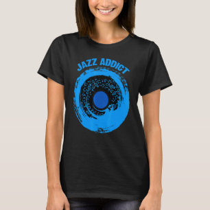 Camiseta Jazz Saxophone Music Sheet Notas de Blue Shades Ja