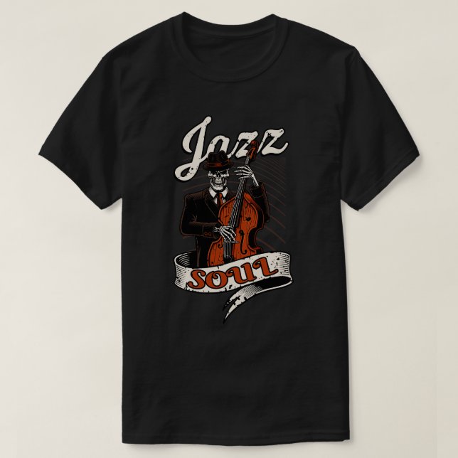 Camiseta Jazz Soul Bass Musico (Frente do Design)
