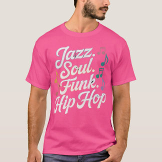 Camiseta Jazz Soul Funk Hip Hop Funny Jazz Cotação Engraçad