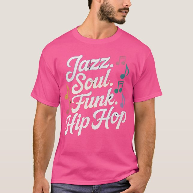 Camiseta Jazz Soul Funk Hip Hop Funny Jazz Cotação Engraçad (Frente)