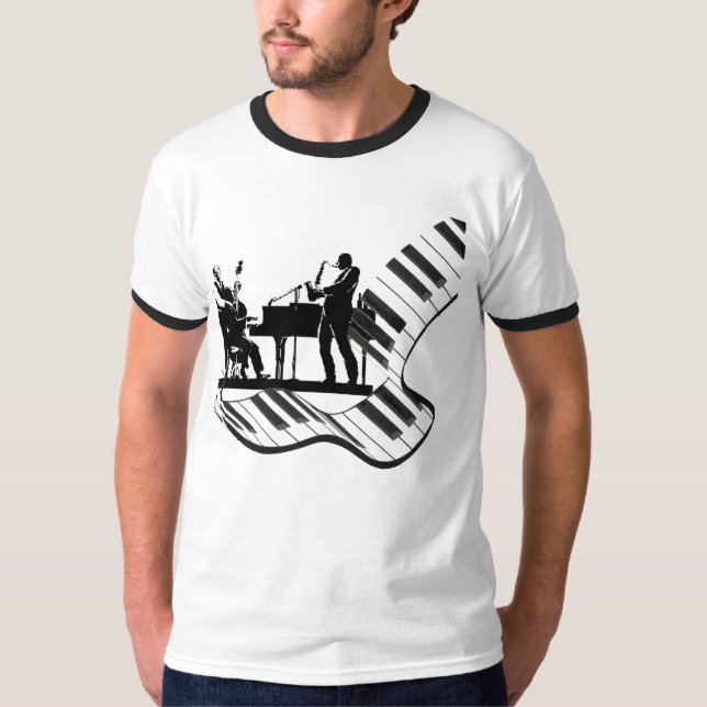 Camiseta jazz três (Frente)
