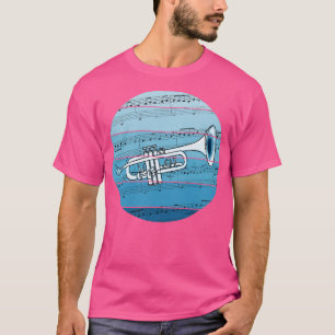 Camiseta Jazz Trumpet Music Notation Trumpeter Brass Musici