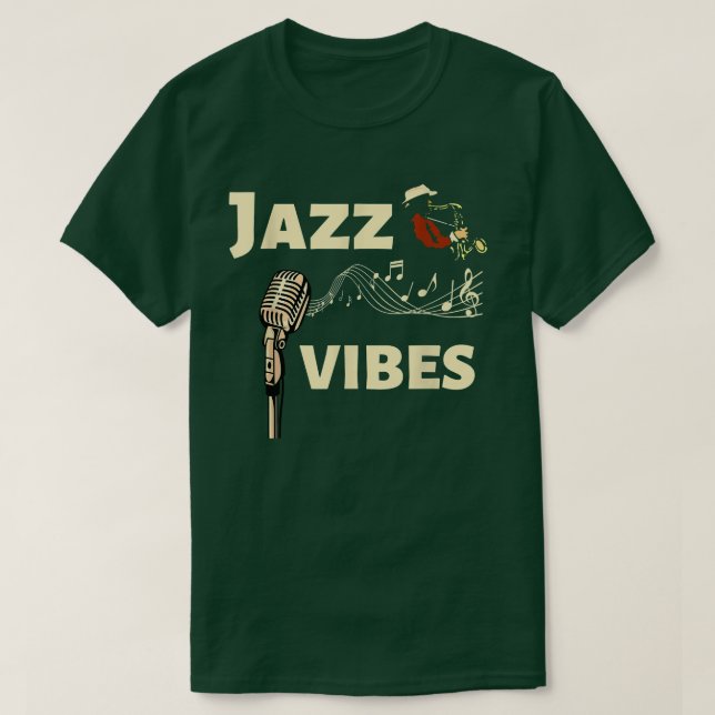 Camiseta Jazz Vibes - Legendária Banda Jazz I Love Jazz Mus (Frente do Design)