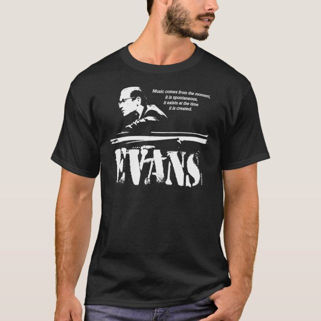 Camiseta Jazz Wisdom de Bill Evans (1 cor) Classic T-Shir (Frente)