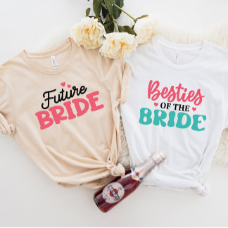Camiseta JAZZY Bridal Party Tee, Besties da Noiva