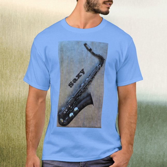 Camiseta Jazzy Saxy Saxofone (Criador carregado)