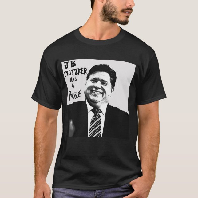 Camiseta JB Pritzker tem um T-Shirt Posse (Frente)