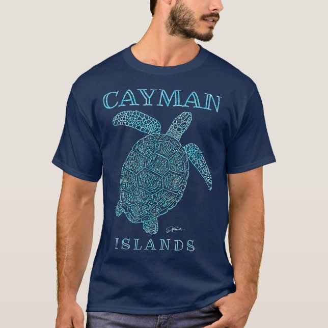 Camiseta JCombs Cayman Islands Sea Turtle (Frente)