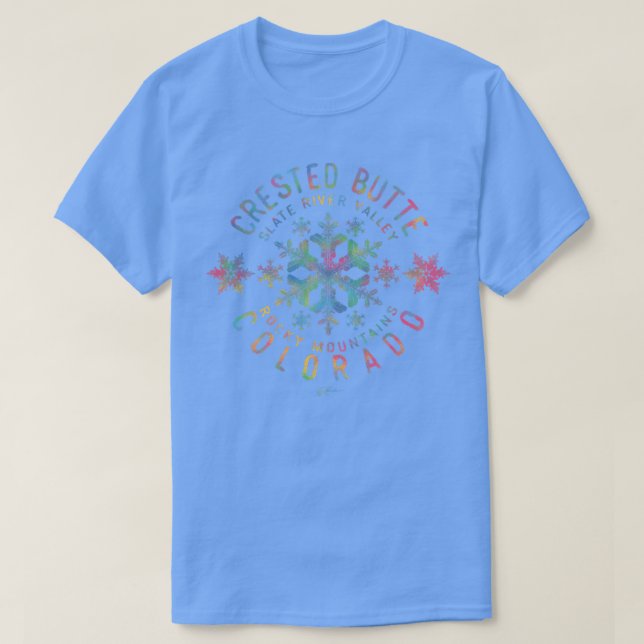 Camiseta JCombs Crested Butte, CO, Neve  (Frente do Design)