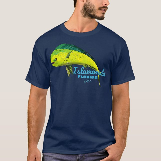 Camiseta JCombs Islamorada Florida MahiMahi (Frente)