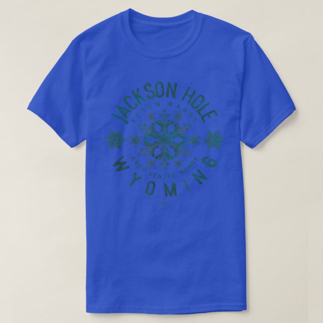Camiseta JCombs Jackson Hole, Wyoming, neve358 (Frente do Design)