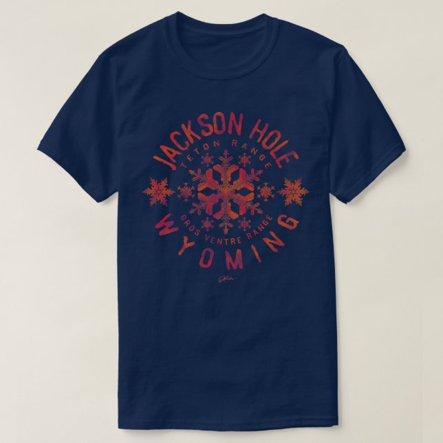 Camiseta JCombs Jackson Hole, Wyoming, Snow Premium348 (Frente do Design)
