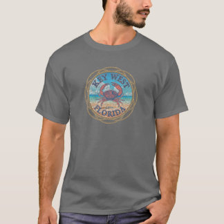Camiseta Jcombs: Key West, FL, Stone Crab With Beach