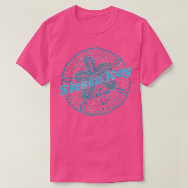 Camiseta JCombs Siesta Key Florida Sand Dollar  (Frente do Design)