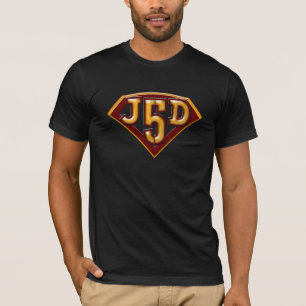 Camiseta JD5 T-Shirt Preto Curto-Arrebatado