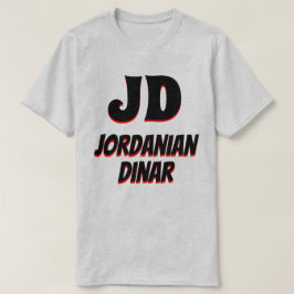 Camiseta JD د ي ن ا ر cinza dinar jordana