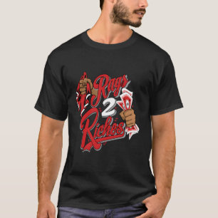 Camiseta Jd 4 Red Thunder Rags 2 Riches Red Thunder 4S Matc