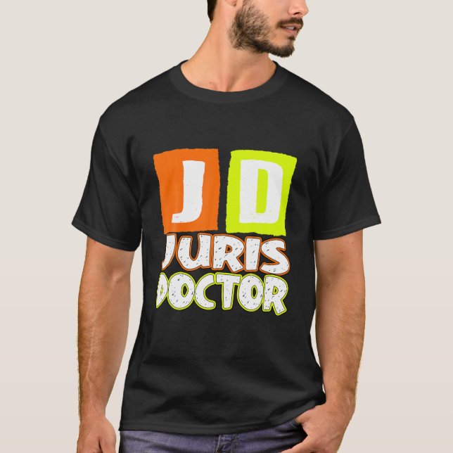 Camiseta JD Juris Doctor Lawyer Juiz (Frente)