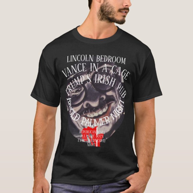 CAMISETA JD VANCE CAGE TRUMP REPUBLICANO BOTÕES DE PRAZER (Frente)