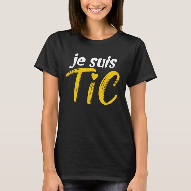 Camiseta Je Suis TAC 2 Pessoas TIC e TAC Duo (Frente)