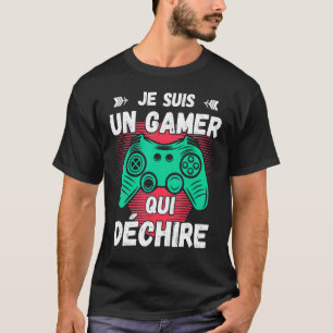 Camiseta Je Suis Um Jogador Que Deseja O Humor Geek Teen Bo