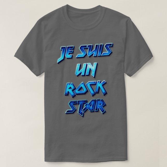 Camiseta Je Suis Un Rock Star (Frente do Design)