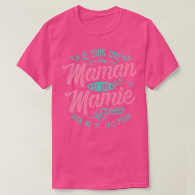 Camiseta Je suis une Mamie Humor (Frente do Design)