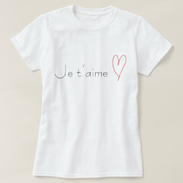 Camiseta Je t'aime