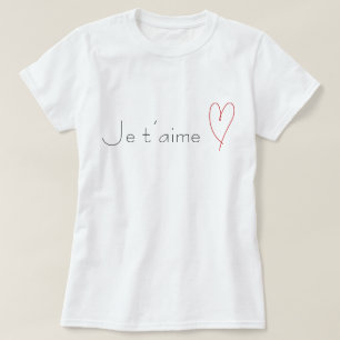 Camiseta Je t'aime