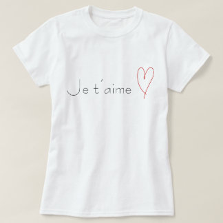 Camiseta Je t'aime