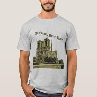 Camiseta Je t'aime Notre Dame - Catedral de Paris