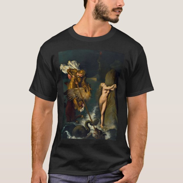 Camiseta Jean-Auguste-Dominique Ingres Roger Freeing (Frente)