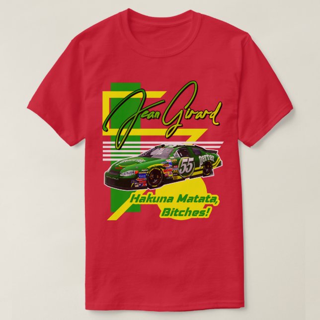 Camiseta Jean Girard Talladega Nights Racing Design (Frente do Design)