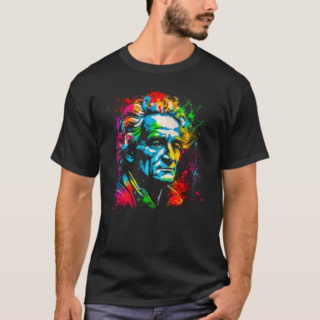 Camiseta Jean Jacques Rousseau Philosopher 1 (Frente)
