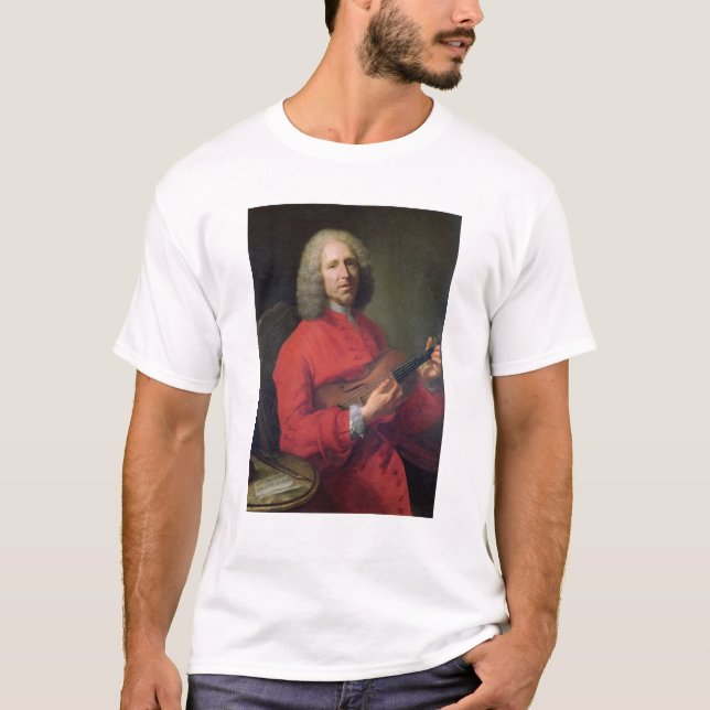 Camiseta Jean-Philippe Rameau com um violino (Frente)