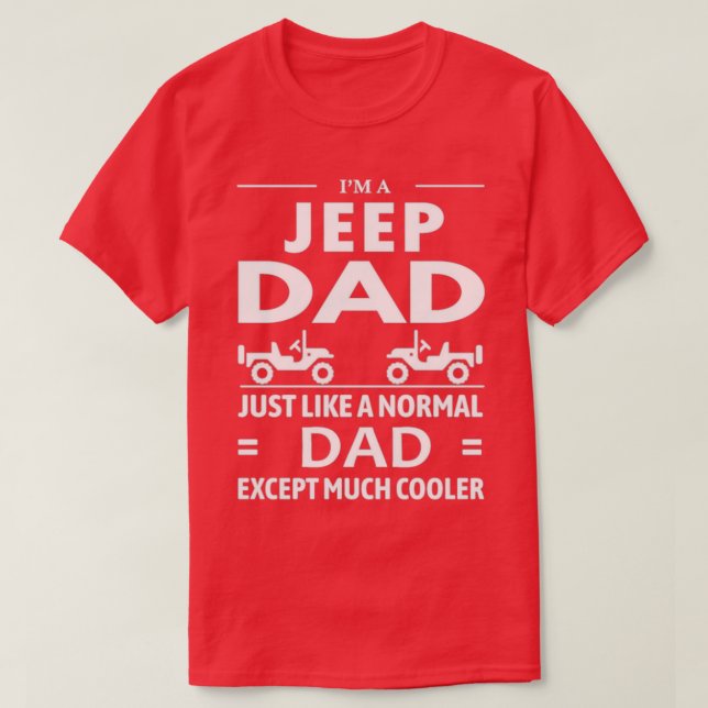 Camiseta JeepDadOffroading4x4OffRoadGift  (Frente do Design)