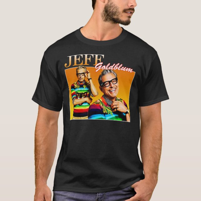 Camiseta Jeff Goldblum Colorful Essencial T-Shirt (Frente)