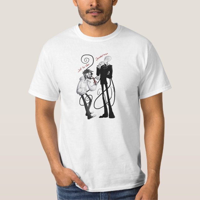 Camiseta Jeff o homem delgado do assassino (Frente)