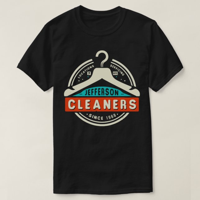 Camiseta Jefferson Cleaners Servicing NYC Desde 1968 (Frente do Design)